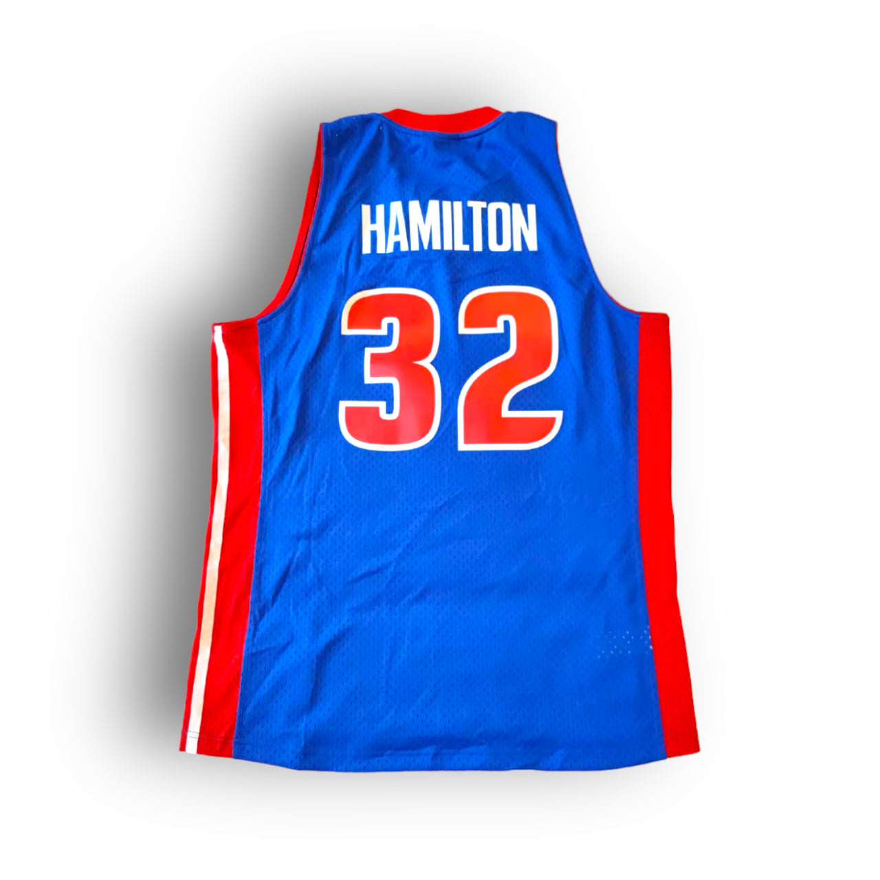 Richard 'Rip' Hamilton Detroit Pistons 2003-2004 Hardwood Classic Away Mitchell & Ness Swingman Jersey - Blue/Red