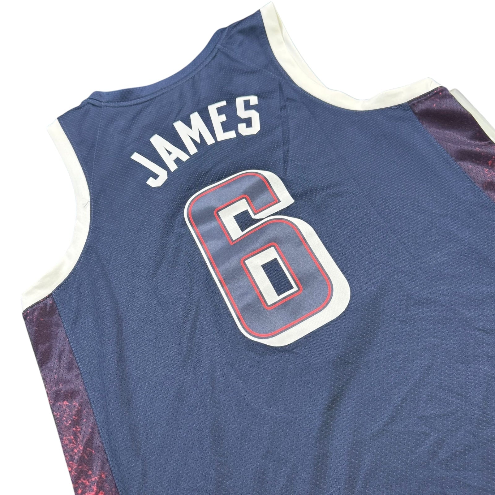 Nike LeBron James 2024 Olympic Team USA Basketball Road Swingman Jersey - Navy