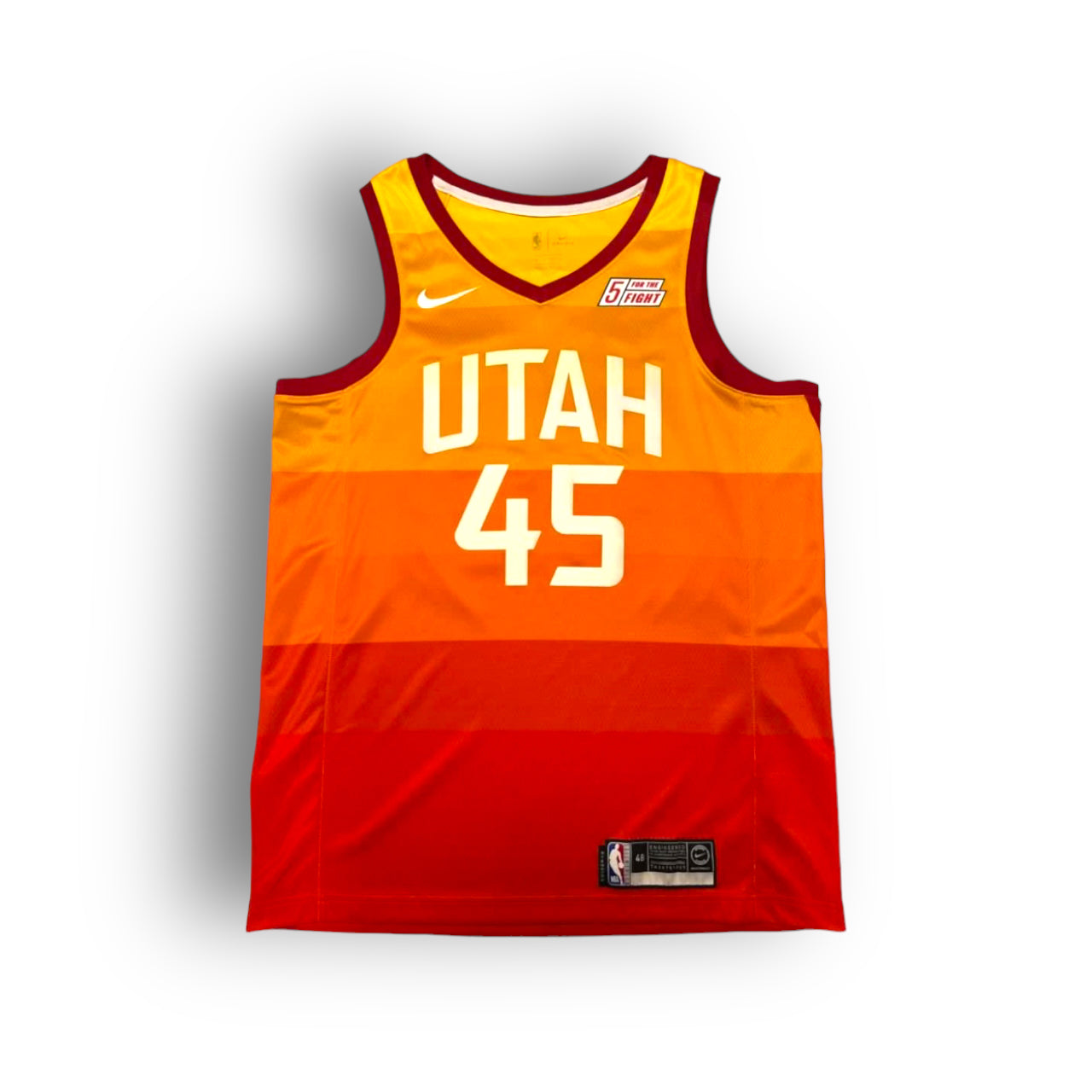 Nike Donovan Mitchell Utah Jazz #45 Orange Gradient City deals Swingman jersey 52 XL