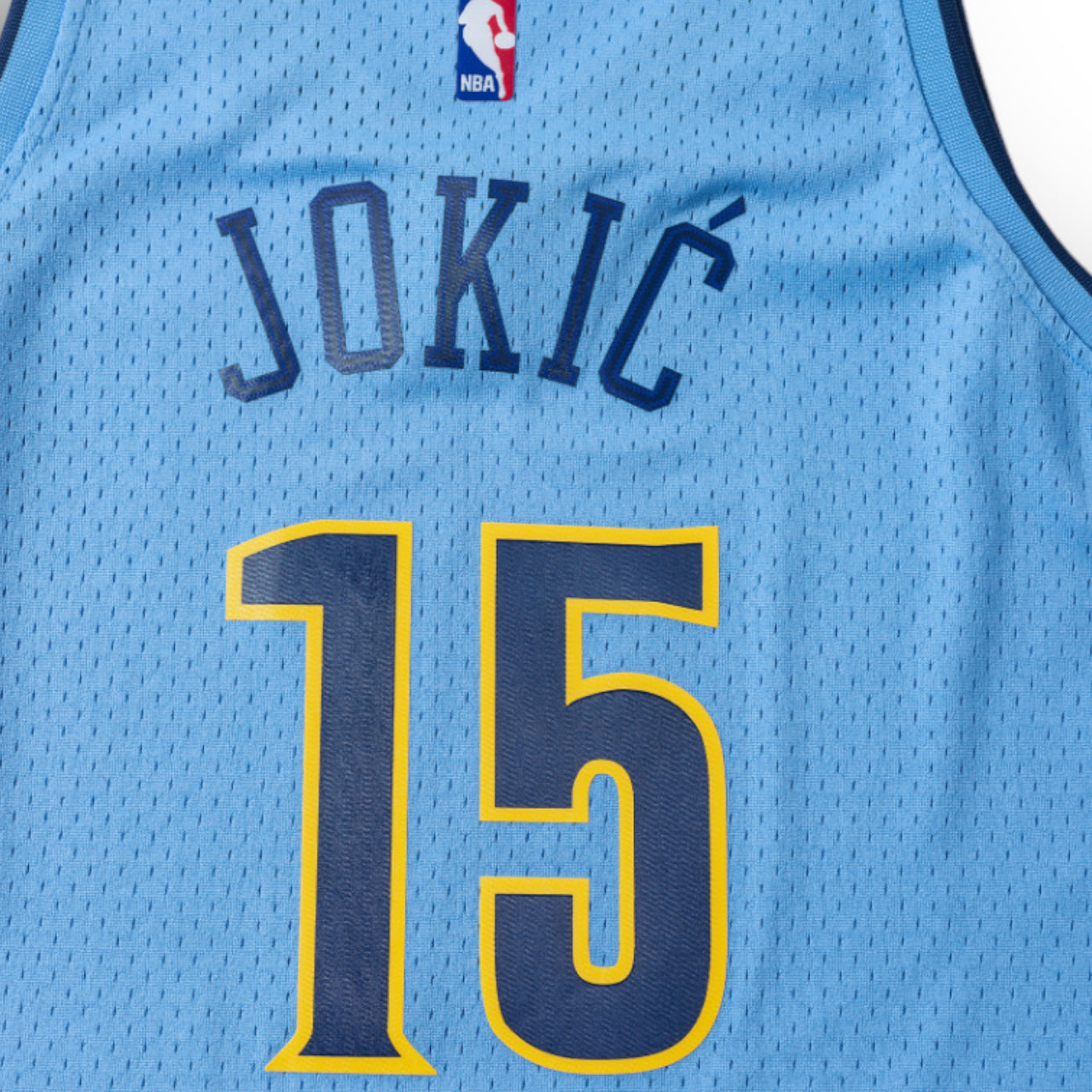 Nikola Jokić Denver Nuggets 2016-2017 Rookie Year Mitchell & Ness Swingman Away Jersey - Blue - Hoop Jersey Store