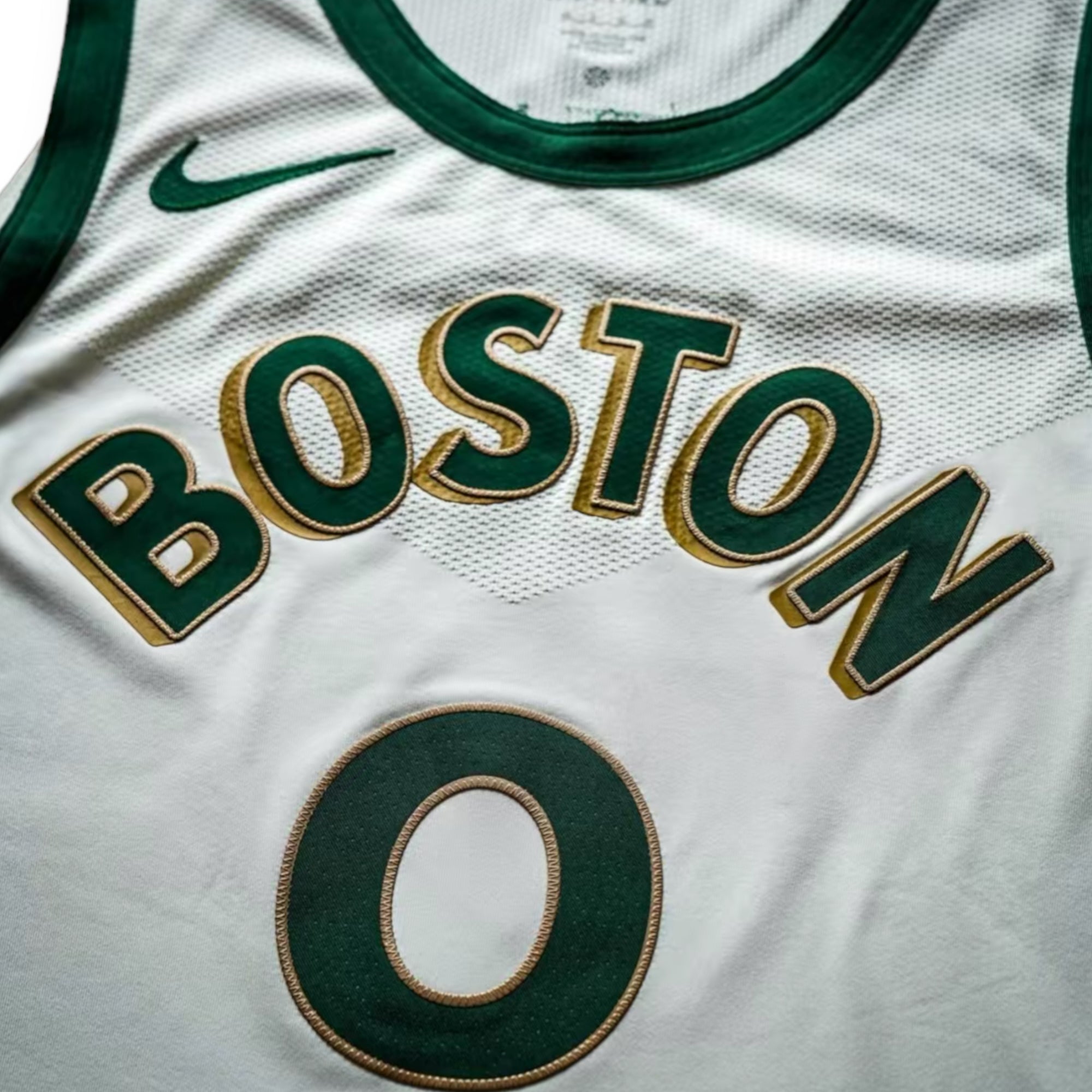 Jayson Tatum Boston Celtics 2023-2024 City Edition Nike Authentic Jersey - White/Green