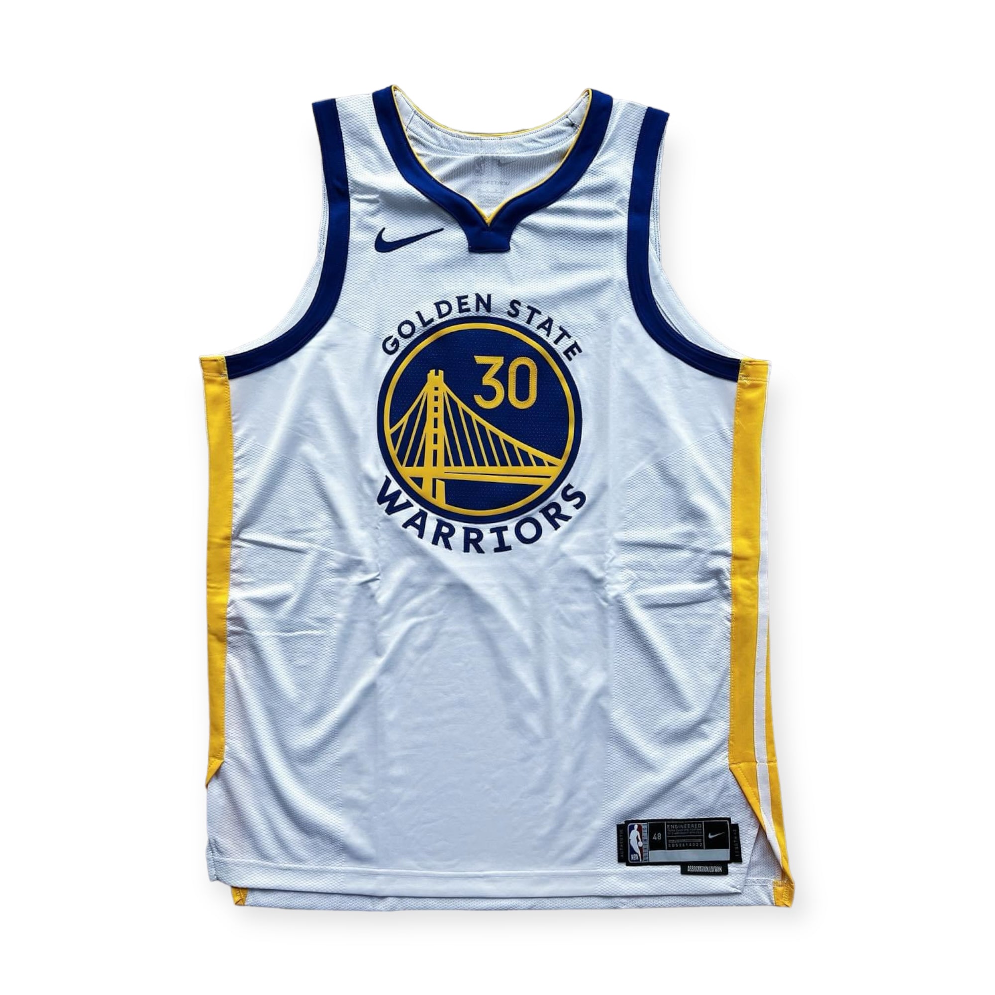 Nike Stephen Curry Golden State Warriors Association Authentic Jersey- White