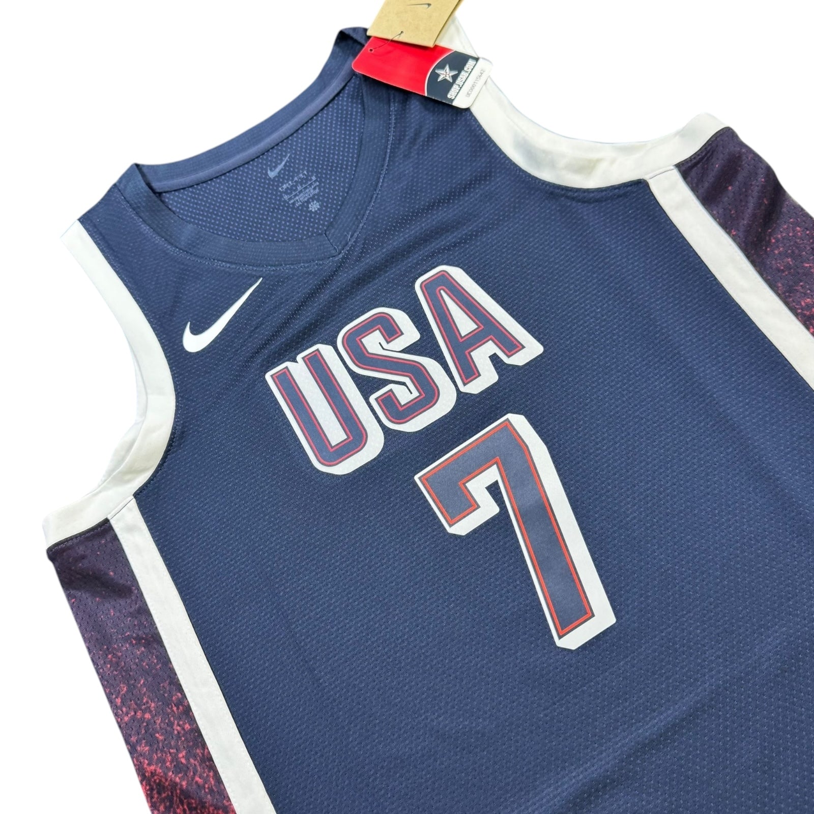 Nike Kevin Durant 2024 Olympic Team USA Basketball Road Swingman Jersey - Navy