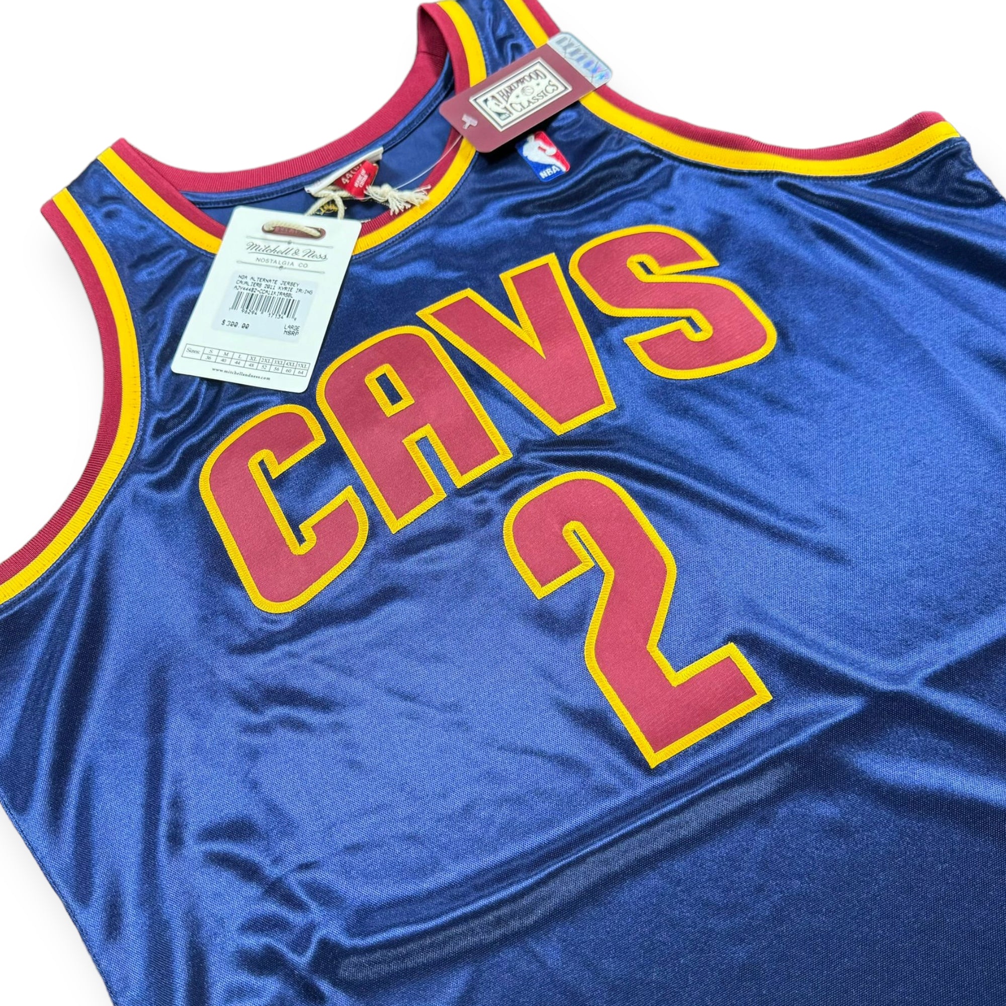 Mitchell&Ness Kyrie Irving Cleveland Cavaliers 2011-2012 Hardwood Classic Authentic Jersey -Navy