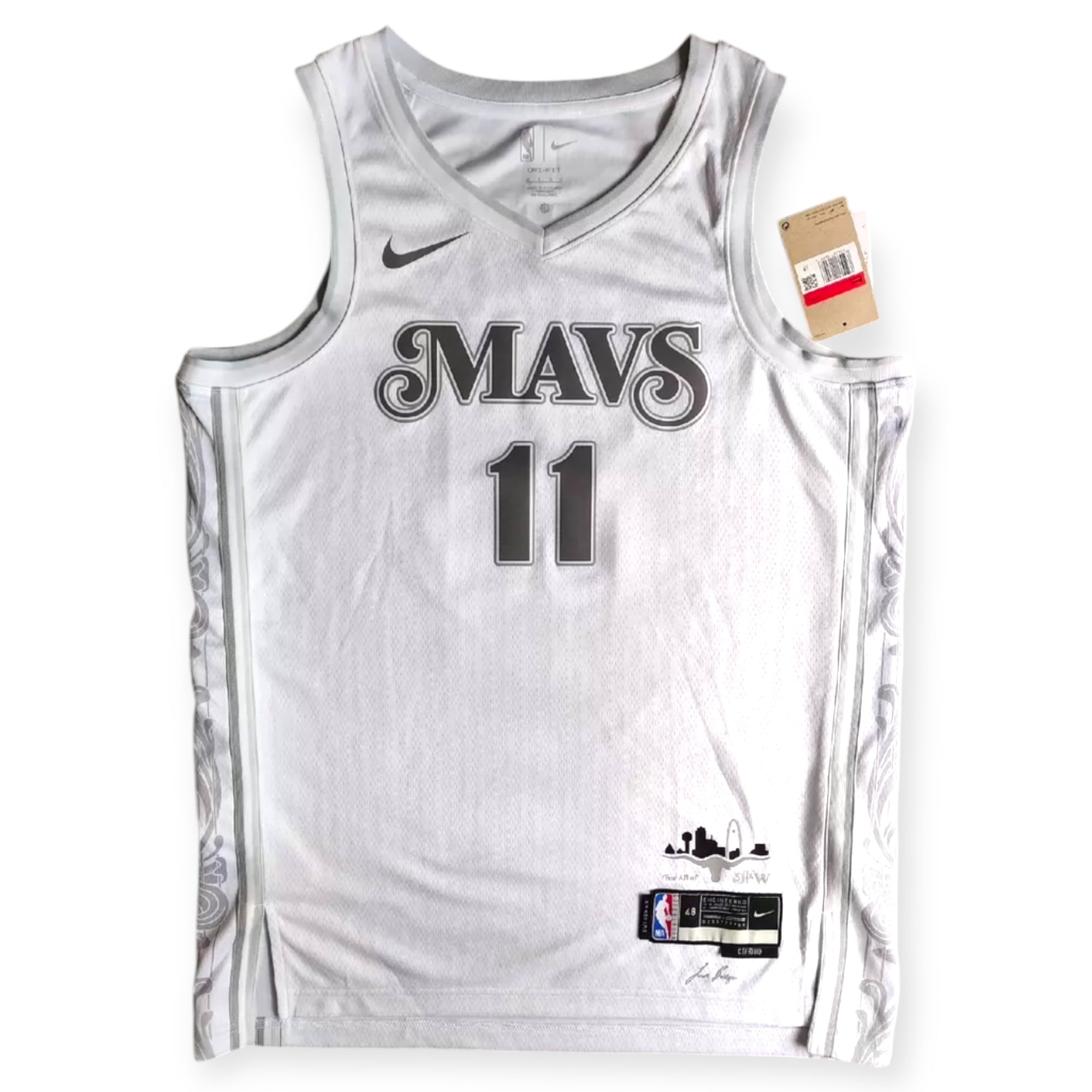 Nike Kyrie Irving Dallas Mavericks 2024-2025 City Edition Swingman Jersey - Silver White