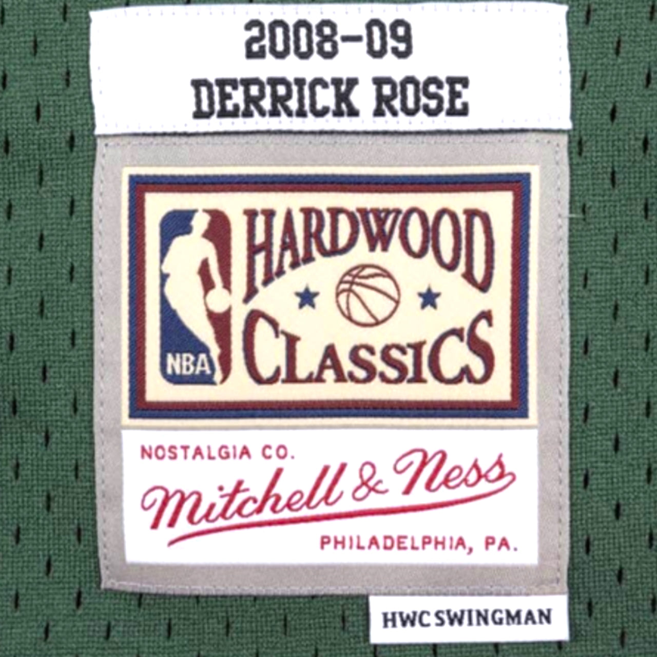 Derrick Rose 2008-2009 Chicago Bulls Inaugural Green Week Mitchell & Ness Swingman Jersey - Green - Hoop Jersey Store