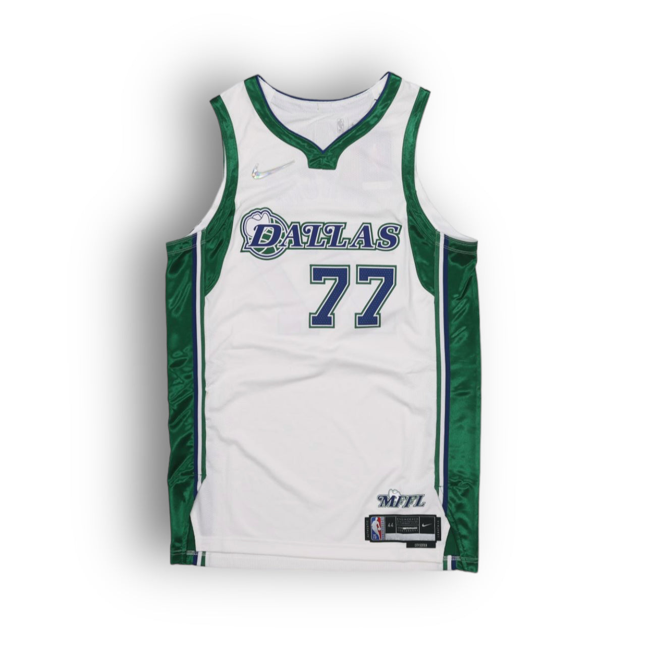 Luka Doncic Dallas Mavericks 2021-2022 City Edition Nike Authentic Jersey - White/Green - Hoop Jersey Store