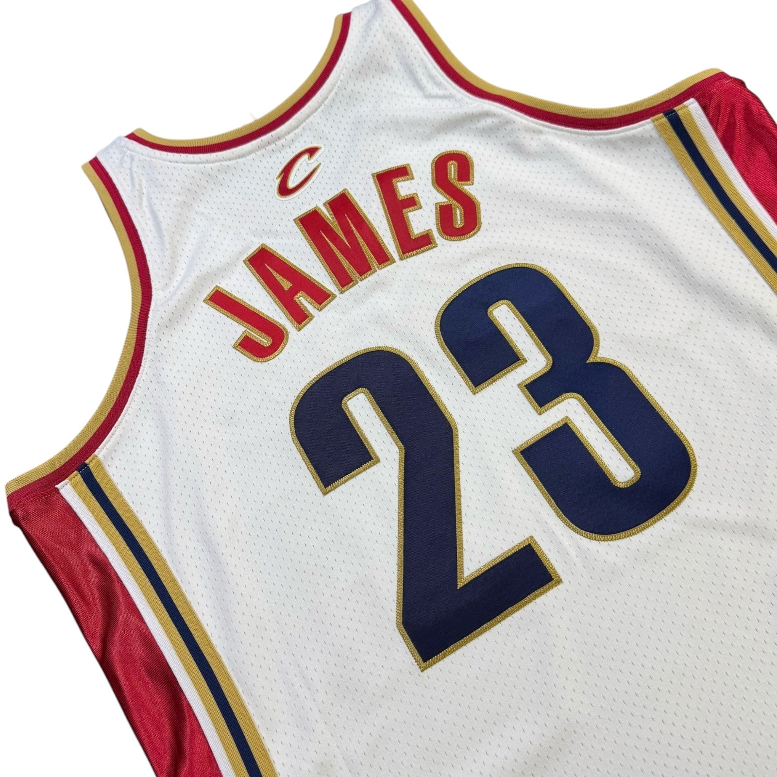 Mitchell & Ness LeBron James 2003-2004 Cleveland Cavaliers Home Authentic Jersey – White