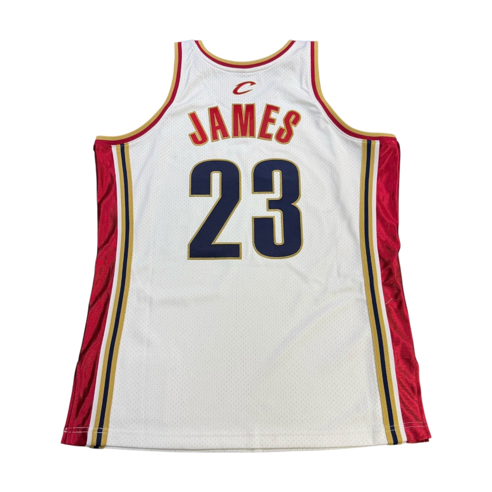 Mitchell & Ness LeBron James 2003-2004 Cleveland Cavaliers Home Authentic Jersey – White