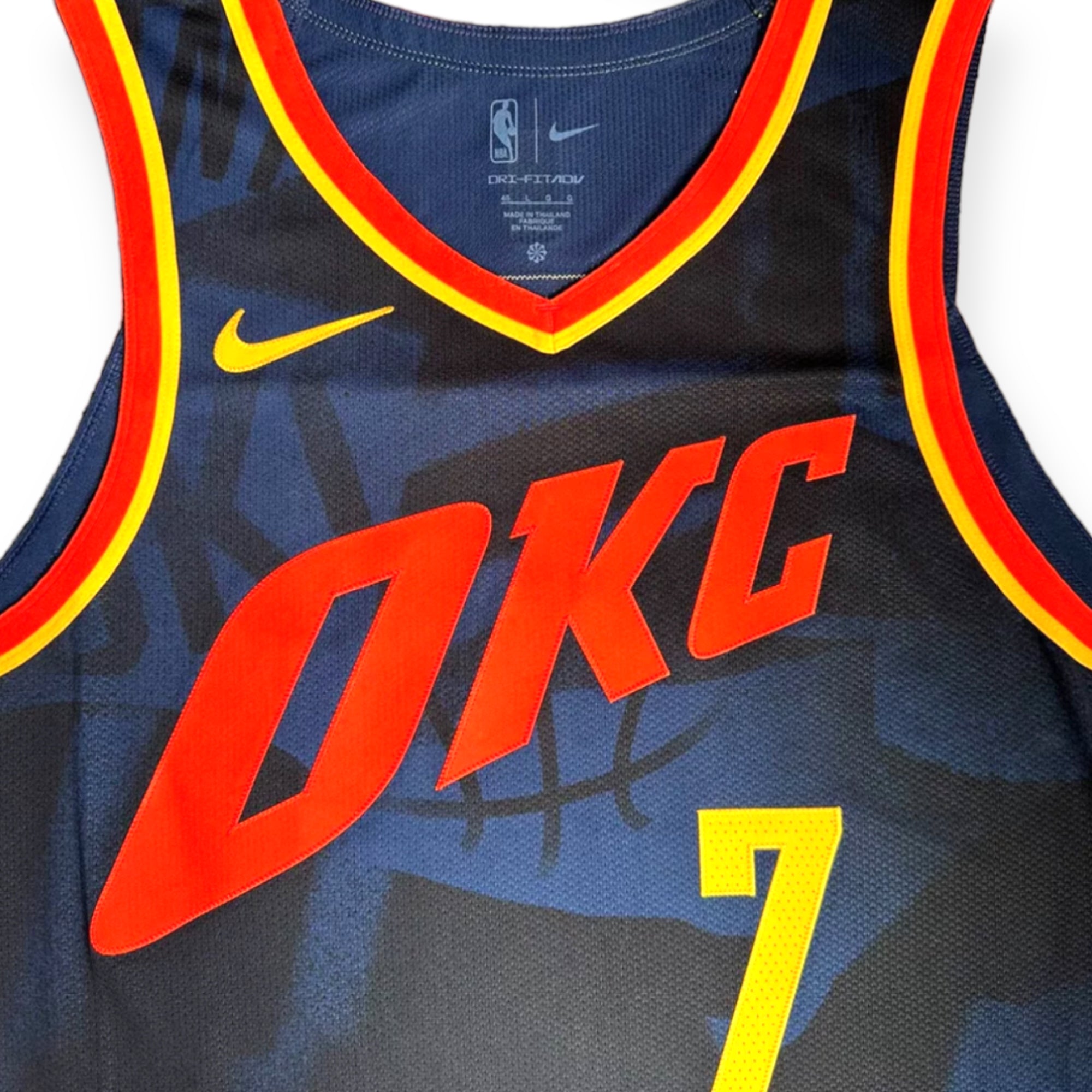Nike Chet Holmgren Oklahoma City Thunder 2023-2024 City Edition Authentic Jersey- Navy