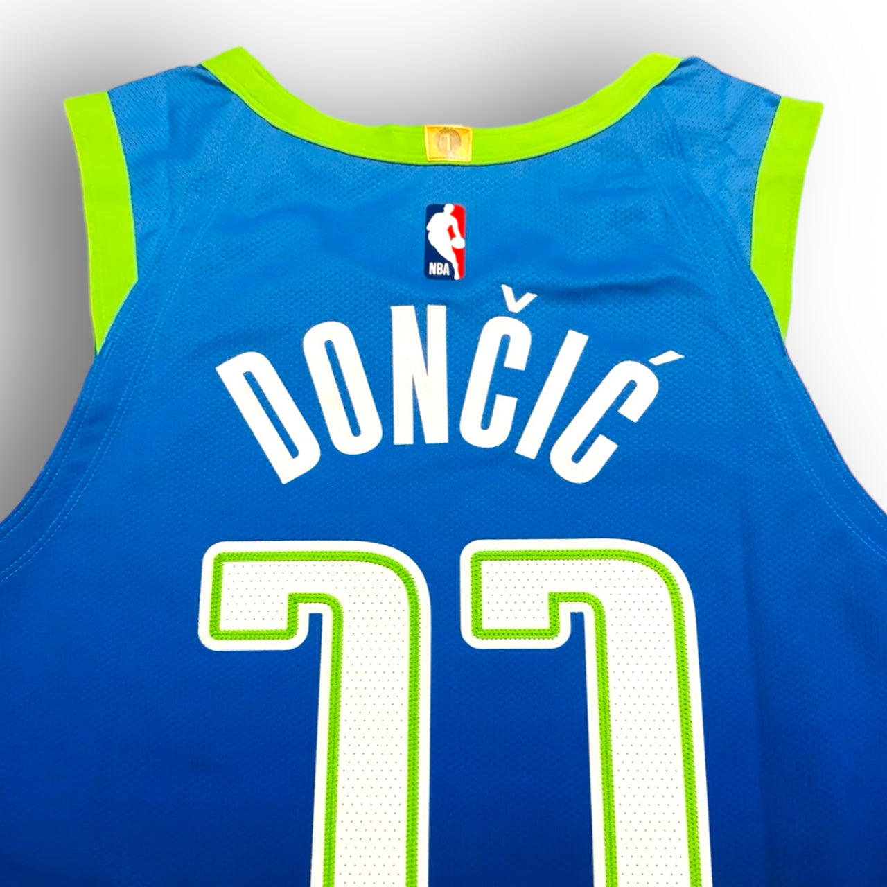 Luka Doncic Dallas Mavericks 2019-2020 City Edition Nike Authentic Jersey - Blue/Green - Hoop Jersey Store