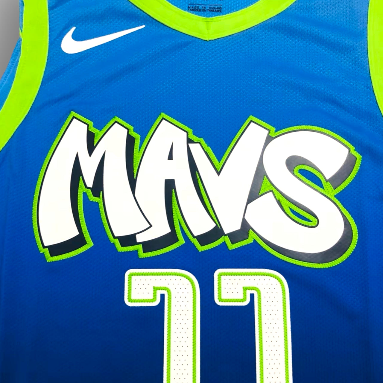 Luka Doncic Dallas Mavericks 2019-2020 City Edition Nike Authentic Jersey - Blue/Green - Hoop Jersey Store