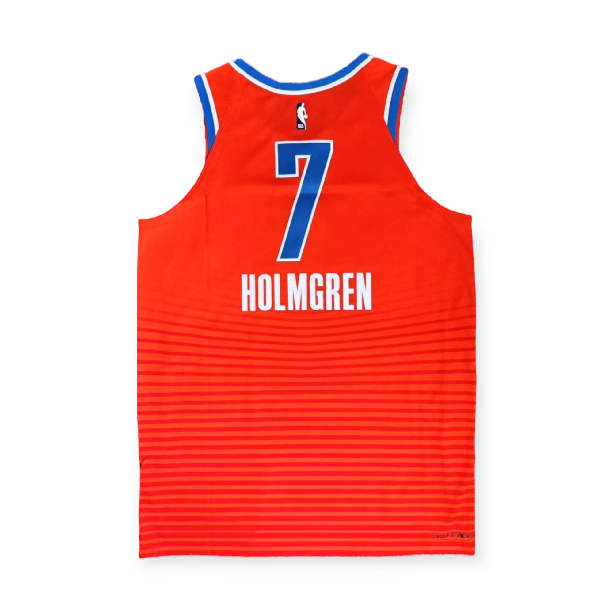 Nike Chet Holmgren Oklahoma City Thunder 2023-2024 Statement Edition Authentic Jersey- Orange