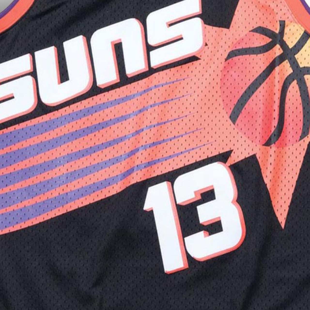 Steve Nash 1996-1997 Phoenix Suns Rookie Year Alternate Mitchell & Ness Swingman Jersey - Black - Hoop Jersey Store