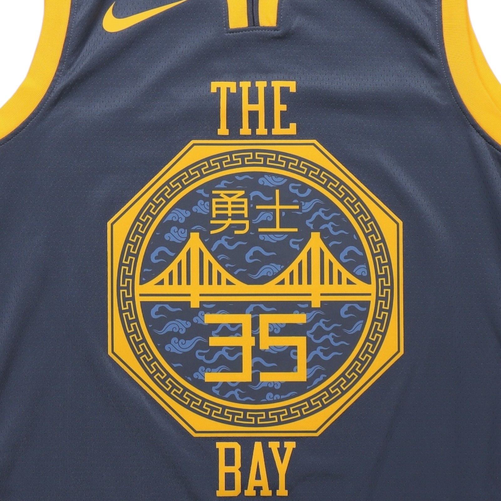 Kevin Durant Golden State Warriors 2018-2019 City Edition "Chinese Heritage" Nike Swingman Jersey - Blue