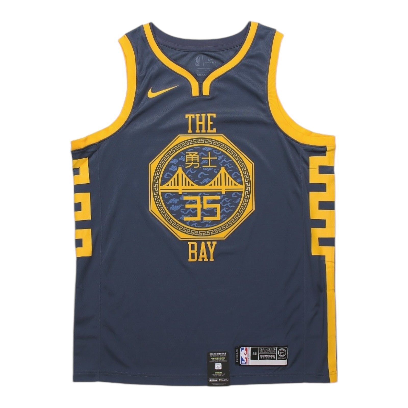 Kevin Durant Golden State Warriors 2018-2019 City Edition "Chinese Heritage" Nike Swingman Jersey - Blue