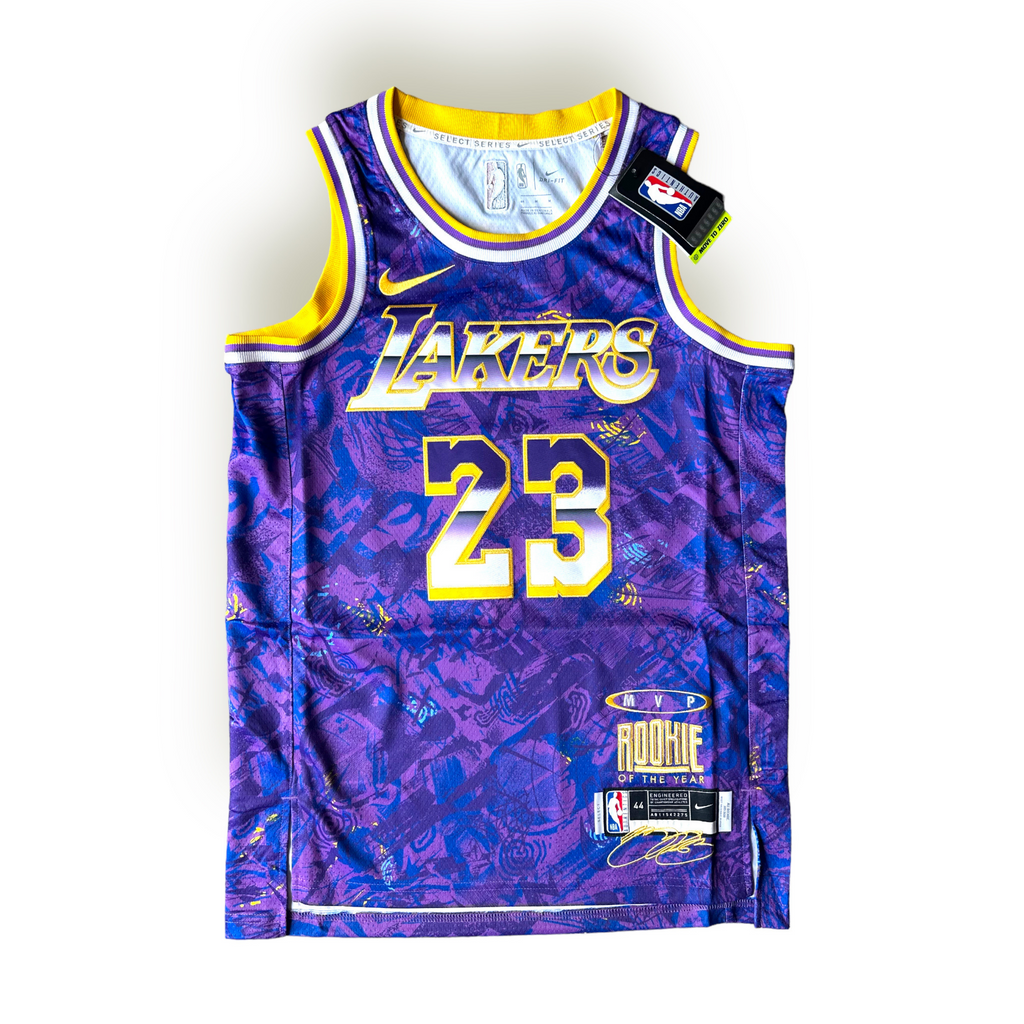 LeBron James Los Angeles Lakers MVP Series Nike Swingman Jersey Purp