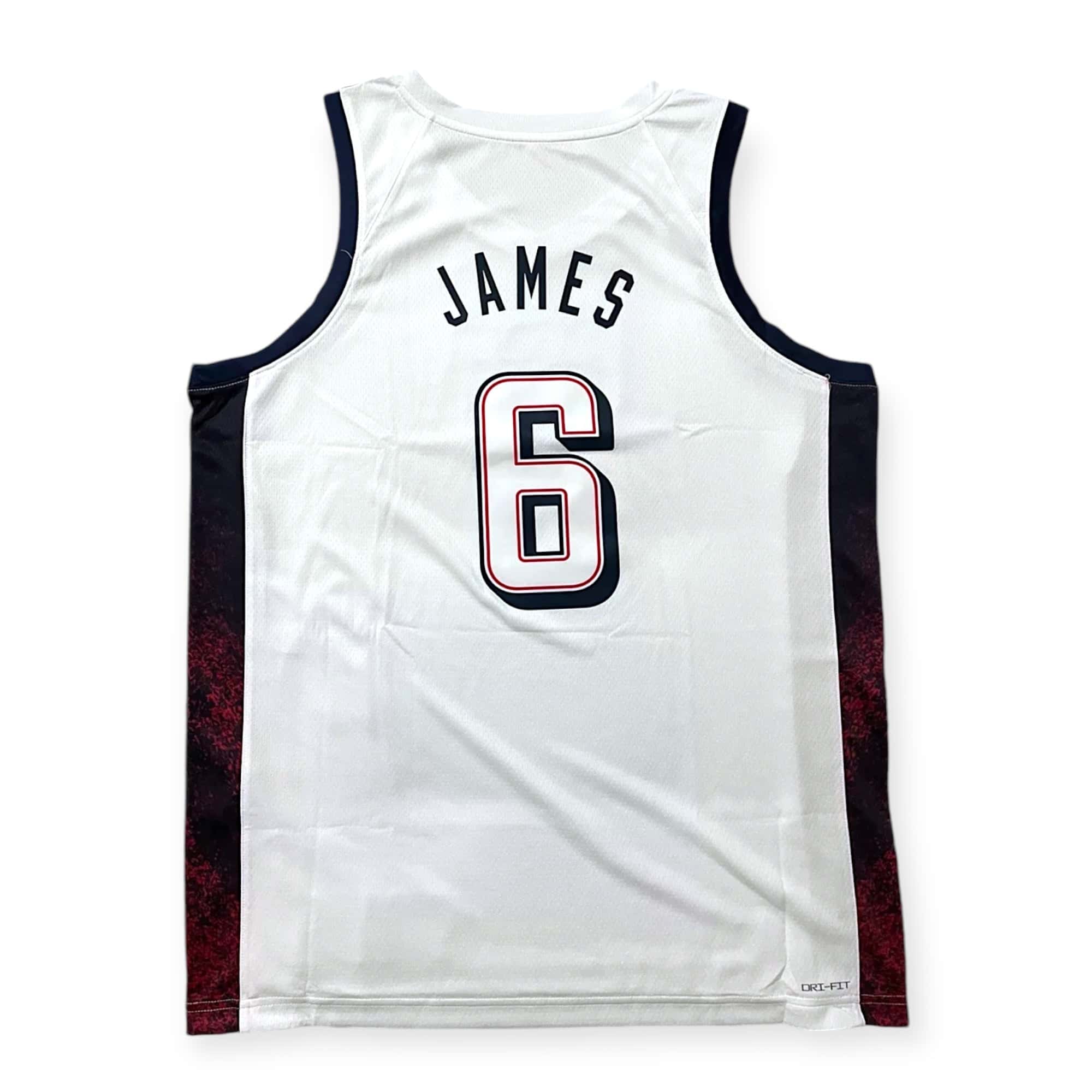 lebron james white hot jersey