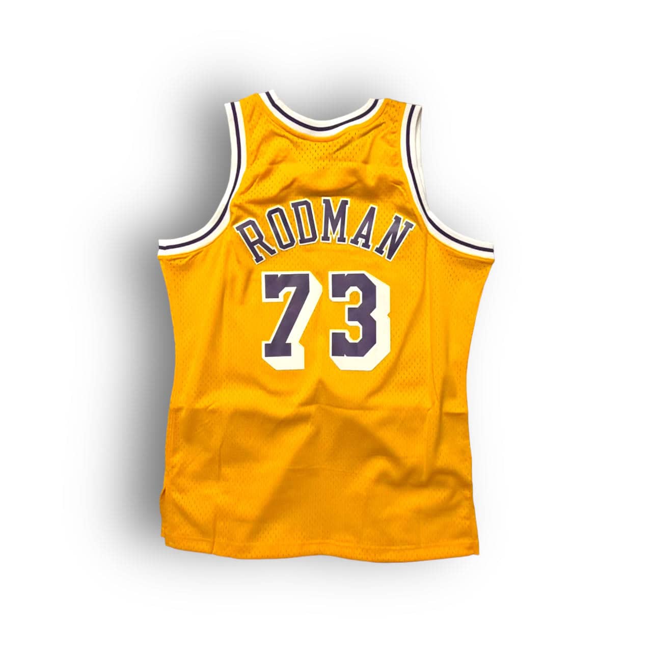 dennis rodman lakers jersey mitchell and ness