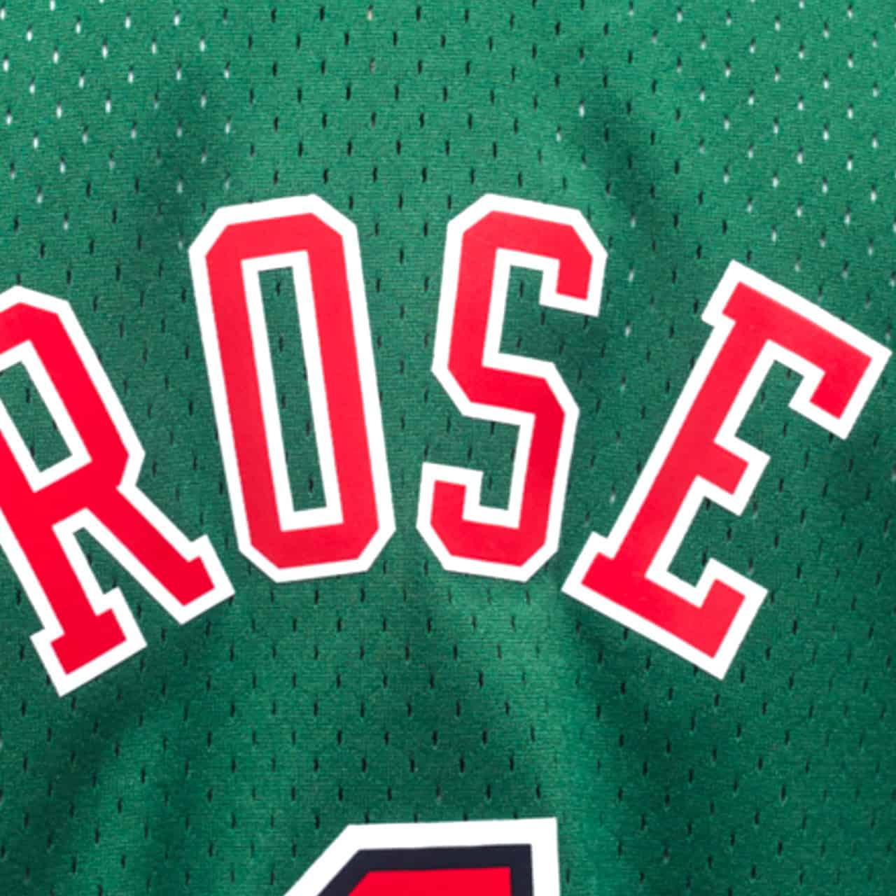 T-shirt Chicago Bulls Derrick Rose 2008-09 - Édition St Patrick's Day, Vert, Mitchell & Ness, Coupe Unisexe Adulte