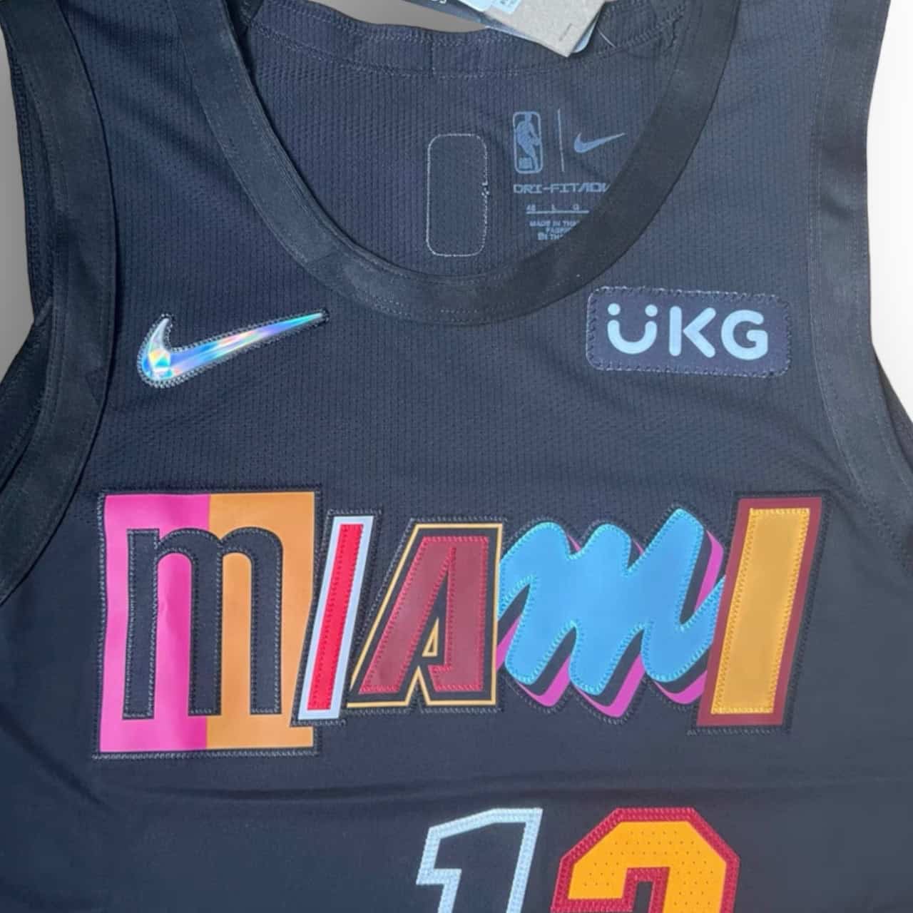 Basketball Jersey Bam Adebayo Black Vice Jersey Bam Adebayo