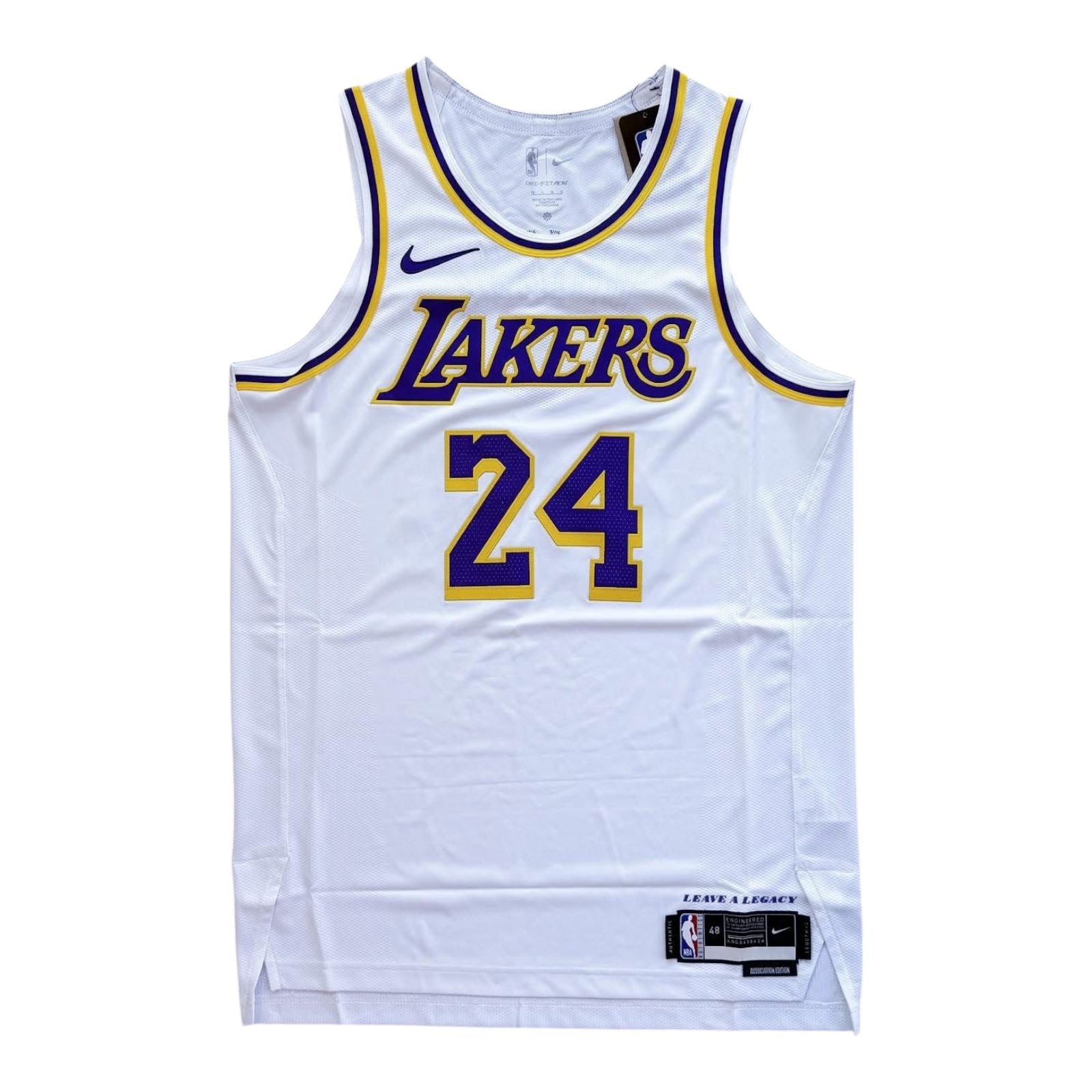 kobe bryant white swingman jersey